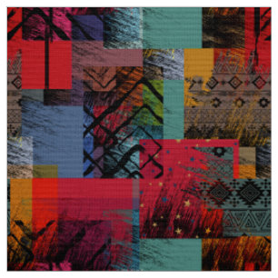 Stijlvolle abstract modekleurrijke grunge stof