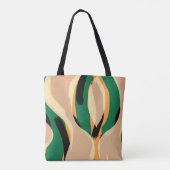 Stijlvolle Abstracte Art Canvas tas (Achterkant)