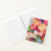 Stijlvolle Abstracte bloemenmoderne bloemrijke Sja Notitieboek (Binnen)