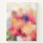 Stijlvolle Abstracte bloemenmoderne bloemrijke Sja Notitieboek (Achterkant)