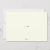 Stijlvolle Abstracte Foto Kerst Flat Holiday Kaart (Achterkant)