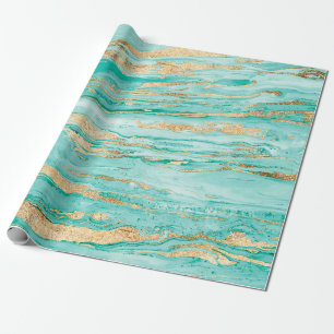 Stijlvolle, Abstracte gemarmerde versie Cadeaupapier