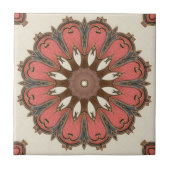 Stijlvolle Abstracte geometrische kunst keramische Tegeltje (Voorkant)