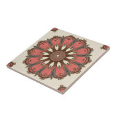 Stijlvolle Abstracte geometrische kunst keramische Tegeltje (Zijkant)