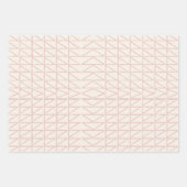 Stijlvolle Abstracte geometrische lijnkunst in Blu Inpakpapier Vel (Voorkant)