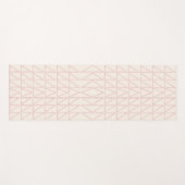 Stijlvolle Abstracte geometrische lijnkunst in Blu Yogamat (Voorkant (horizontaal))