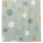 Stijlvolle Abstracte geometrische pasteltinten pat Douchegordijn (Voorkant)