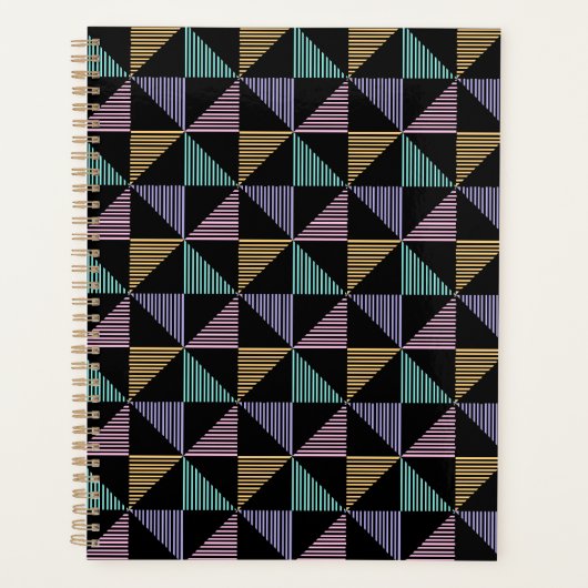 Stijlvolle Abstracte Geometrische Print – Modern e Planner (Voorkant)