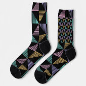 Stijlvolle Abstracte Geometrische Print – Modern e Sokken (Links)