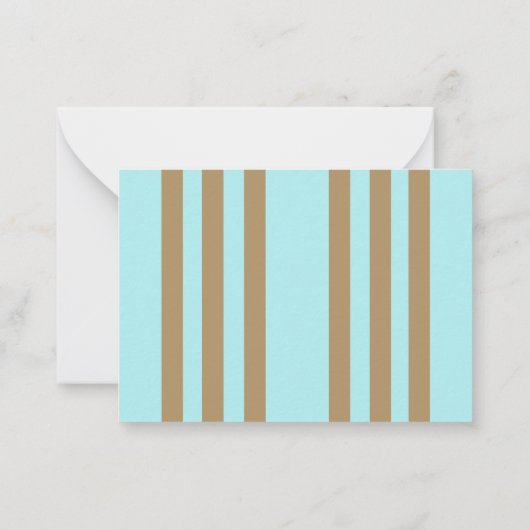 Stijlvolle Abstracte gouden & Blauwgroen Orb Notitiekaartje (Achterkant)