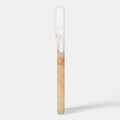 Stijlvolle abstracte iPhone hoesje in pastelkleure (Achterkant / Links)