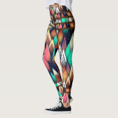Stijlvolle Abstracte kleuren Leggings (Links)