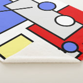 Stijlvolle Abstracte Kunst Geometrie Vormen Deken (3/4)