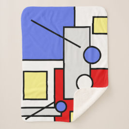 Stijlvolle Abstracte Kunst Geometrie Vormen Deken