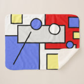 Stijlvolle Abstracte Kunst Geometrie Vormen Deken (Voorkant (horizontaal))