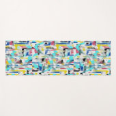 Stijlvolle Abstracte kunst kleurrijke yogamat (Voorkant (horizontaal))