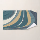 Stijlvolle Abstracte marmer in Blauwgroen en goud Bad Handdoek (Handdoek)