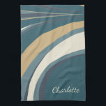 Stijlvolle Abstracte marmerkunst in Blauwgroen, sp Theedoek<br><div class="desc">Unieke Abstracte marmer Fine Art in Blue en Green Persoonlijke keukenhanddoek</div>