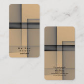 Stijlvolle Abstracte Modern Plain Professional Man Visitekaartje (Voorkant / Achterkant)