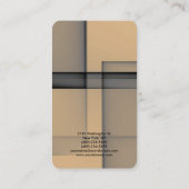 Stijlvolle Abstracte Modern Plain Professional Man Visitekaartje (Achterkant)