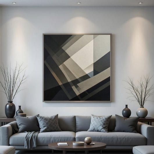 Stijlvolle Abstracte Moderne Decoratie Poster