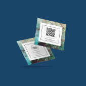 Stijlvolle, Abstracte moderne marmer Vierkante Visitekaartje