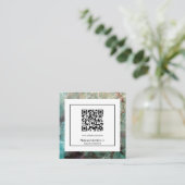 Stijlvolle, Abstracte moderne marmer Vierkante Visitekaartje (Staand voorkant)