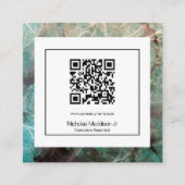 Stijlvolle, Abstracte moderne marmer Vierkante Visitekaartje (Voorkant)