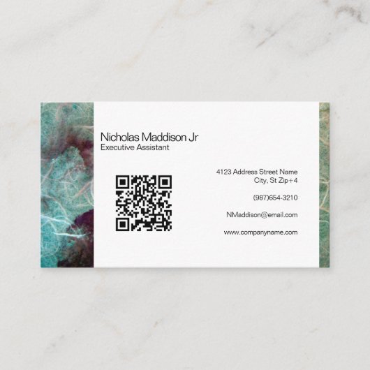 Stijlvolle, Abstracte, moderne, stijlvolle, Blauwg Visitekaartje (Voorkant)