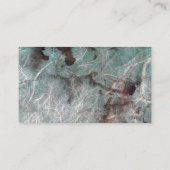 Stijlvolle, Abstracte Mrunge Mint Brown Visitekaartje (Achterkant)