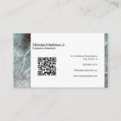 Stijlvolle, Abstracte Mrunge Mint Brown Visitekaartje (Voorkant)