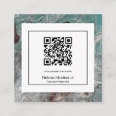 Stijlvolle, Abstracte Munt voor moderne komkommers Vierkante Visitekaartje (Voorkant)