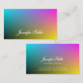 Stijlvolle Abstracte Plain Modern Professioneel Tr Visitekaartje (Voorkant / Achterkant)