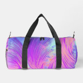 Stijlvolle Abstracte veren Paarse roze Plunjezak (Achterkant)