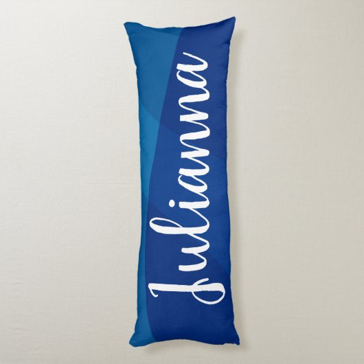 Stijlvolle Abstracte vormen in blauwe, persoonlijk Lichaamskussen (Achterkant (Verticaal))