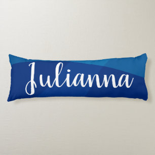 Stijlvolle Abstracte vormen in blauwe, persoonlijk Lichaamskussen