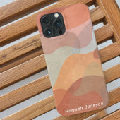 Stijlvolle Abstracte Waterverf Kleurrijke Monogram Case-Mate iPhone Case