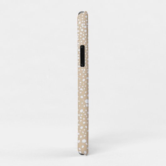 Stijlvolle Abstracte witte Stippen met schitterend Case-Mate iPhone Case (Achterkant/rechts)