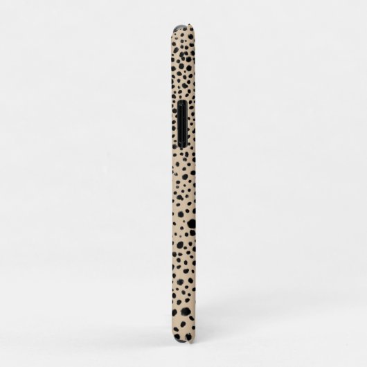 Stijlvolle, Abstracte zwarte Stippen met schittere Case-Mate iPhone Case (Achterkant/rechts)