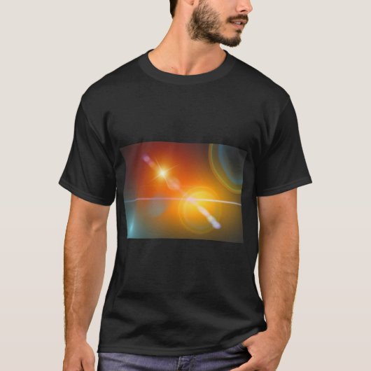 Stijlvolle achtergrondkunst t-shirt (Voorkant)