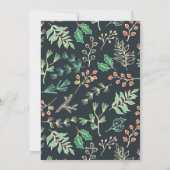 Stijlvolle achternaam Vakantiepatroon Kerst Kaart (Achterkant)