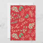Stijlvolle achternaam Vakantiepatroon Kerst Kaart (Achterkant)