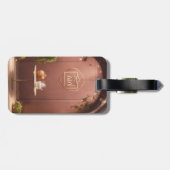 "Stijlvolle acryl Bagagelabels: Reis met elegantie Bagagelabel (Achterkant horizontaal)