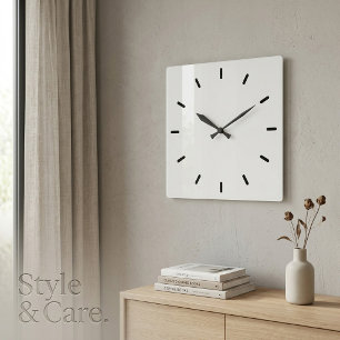 Stijlvolle Acryl Wandklok – 27,3 cm Vierkant