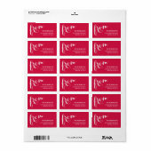 Stijlvolle Adresetiketten voor afzender Etiket (Full Sheet)