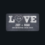 Stijlvolle Adresetiketten voor weddenschappen Etiket<br><div class="desc">Met een krijtbordlook met stijlvolle typografie,  is dit bruiloft collectie zeker om een elegante  touch toe te voegen aan uw bruiloft briefpapier. Aangepaste verzoeken zijn welkom!</div>