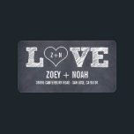 Stijlvolle Adresetiketten voor weddenschappen Etiket<br><div class="desc">Met een krijtbordlook met stijlvolle typografie,  is dit bruiloft collectie zeker om een elegante  touch toe te voegen aan uw bruiloft briefpapier. Aangepaste verzoeken zijn welkom!</div>