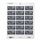 Stijlvolle Adresetiketten voor weddenschappen Etiket (Full Sheet)