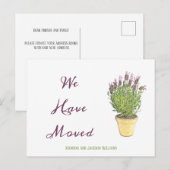 Stijlvolle adreswijziging | Verhuisbericht Briefkaart (Voorkant / Achterkant)