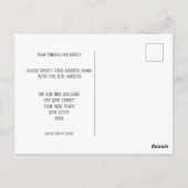 Stijlvolle adreswijziging | Verhuisbericht Briefkaart (Achterkant)
